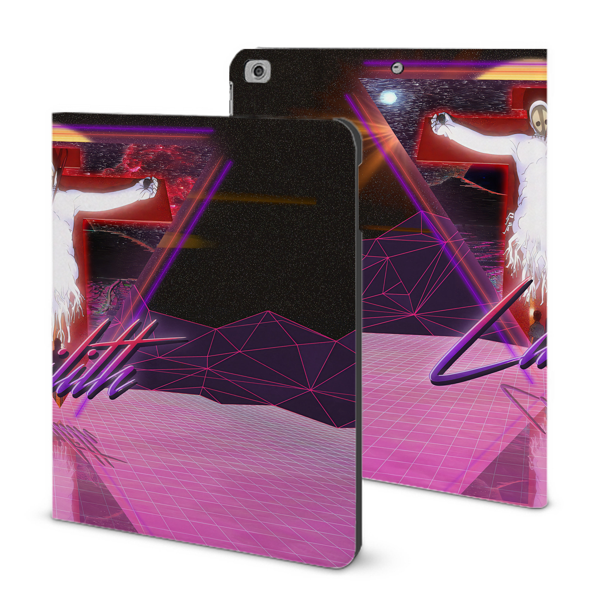 （画像用） EVA 新世紀エヴァンゲリオン IPad ケース ブック型 PUレザー TPU 耐衝撃 軽量 薄型 ペン収納なし 全面保護 IPad 各モデル対応